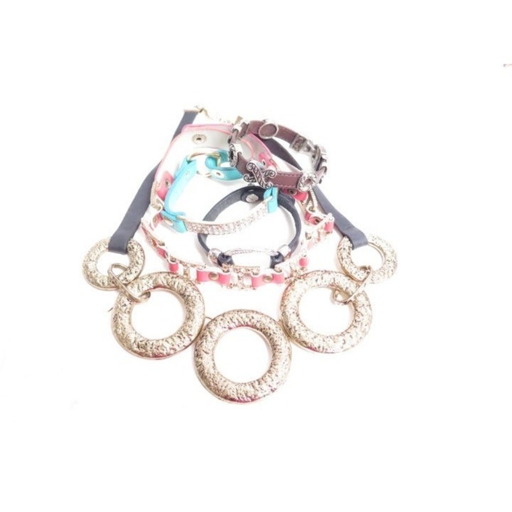 Leather & Metal Bracelet Mixed Jewelry Lot of 5 pieces‎